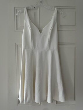Sleeveless V-Neck Fit & Mini Flare Dress